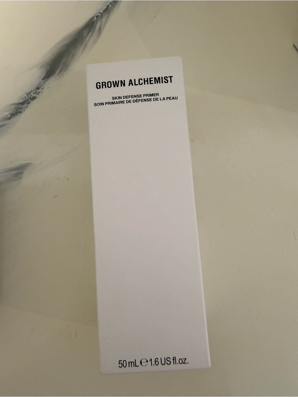 Grown Alchemist Primer Packaging - White with Black Text